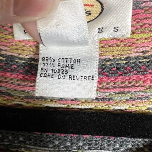 TALBOTS Womens Size S Fair Isle Crewneck Henley 1/4 Button Sweater Winter Hoiday - Picture 6 of 8